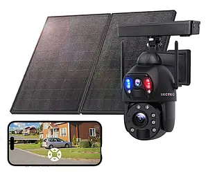 Caméra Oculis Titan solaire avec aperçu sur téléphone
